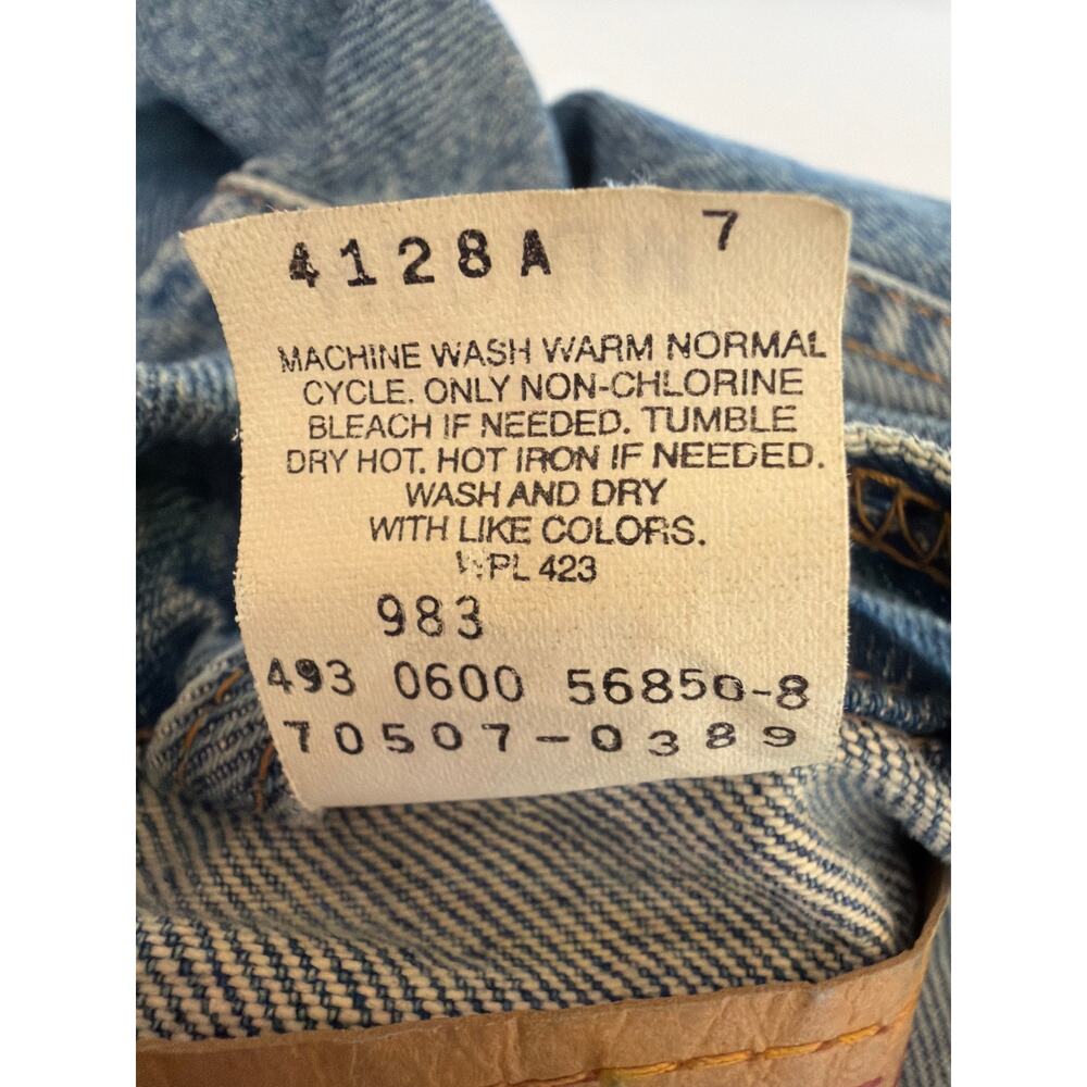 Levi’s Blue 100% Cotton Button-Up Denim Jean Jacket Size M - Picture 9 of 9